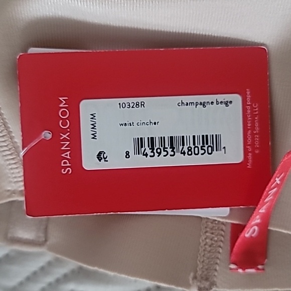 BNWT Spanx Suit Your Fancy Waist Cincher, beige Medium, great for shorter waists - Picture 4 of 8